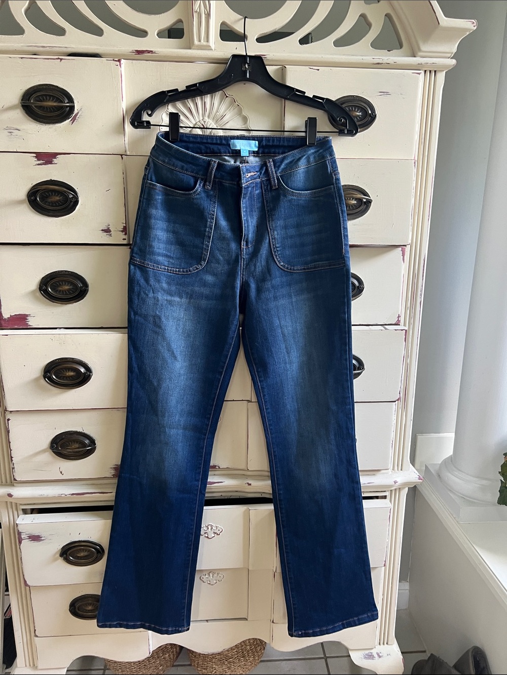 Draper James Dark Blue Flare Jeans